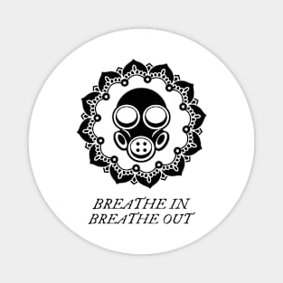 Yoga Breathe Gas Mask Magnet